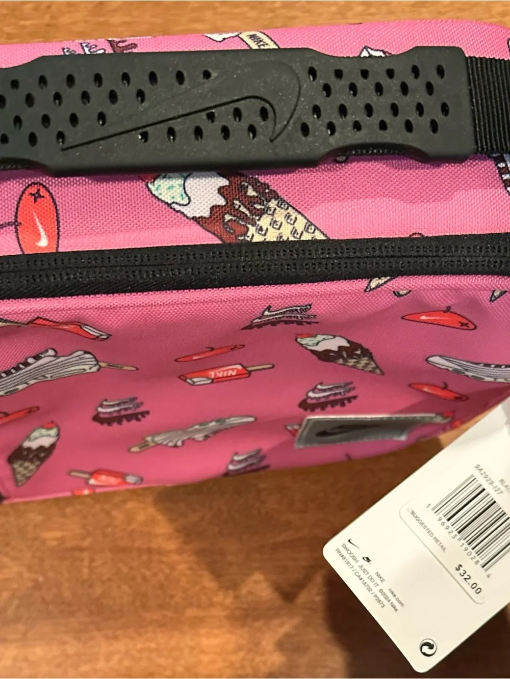 NWT Nike Kids Pink Hard Shell Insulated Lunch Box